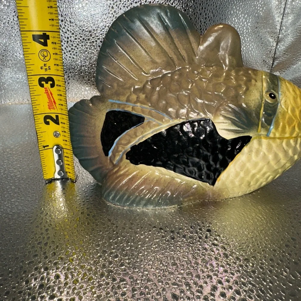 Vibrant Yellow and Black tropical Fish Aquarium Decor